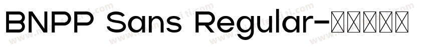 BNPP Sans Regular字体转换
